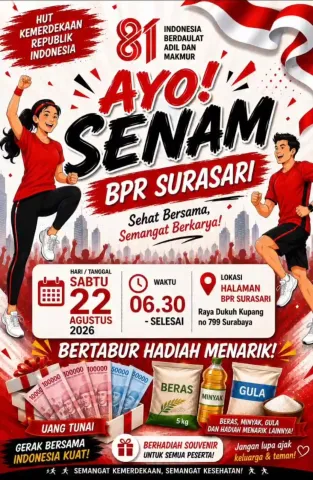 Ayo Senam, Raih Sehat, Tebar Semangat ! - Surabaya